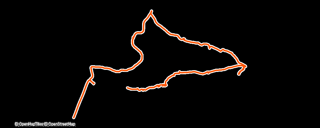 Map of the activity, Lunch Walk