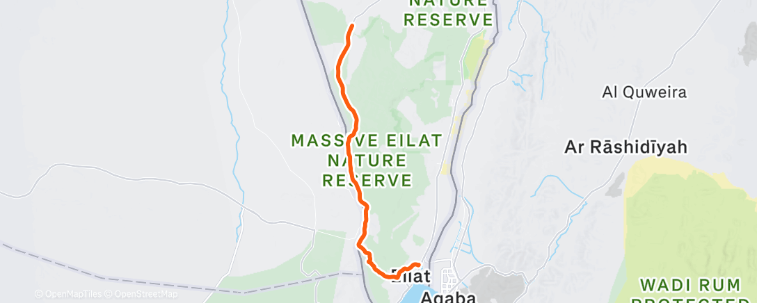 Map of the activity, Lunch Ride
