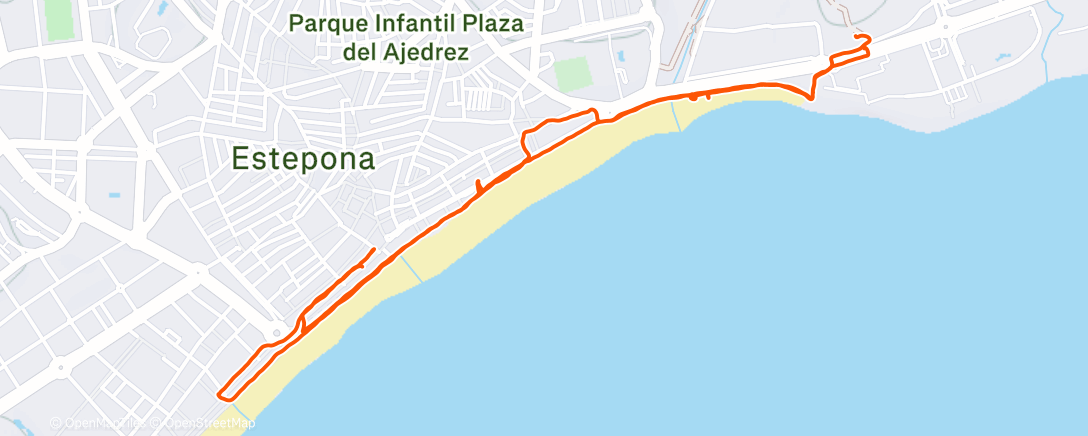 Map of the activity, Afternoon Walk
