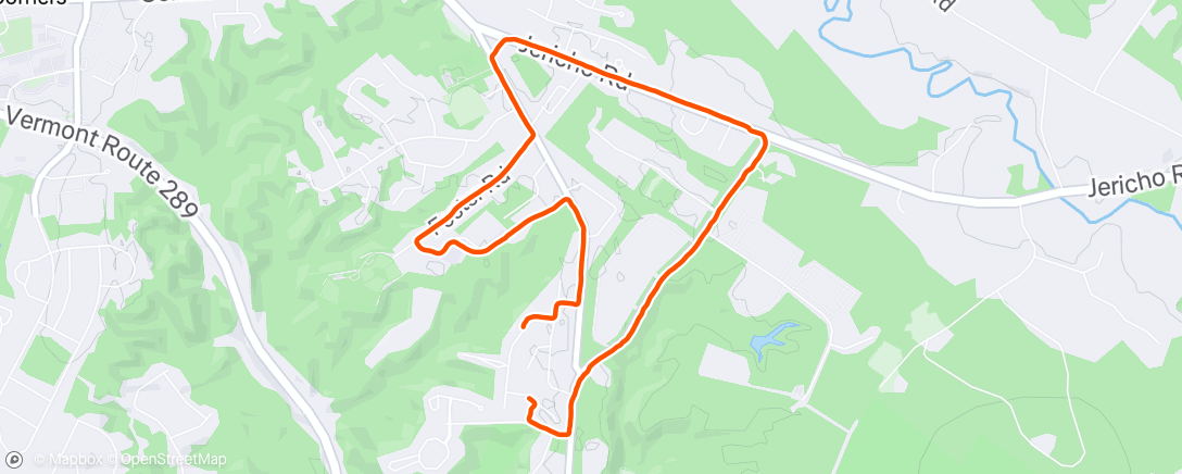 Map of the activity, Morning Run/walk