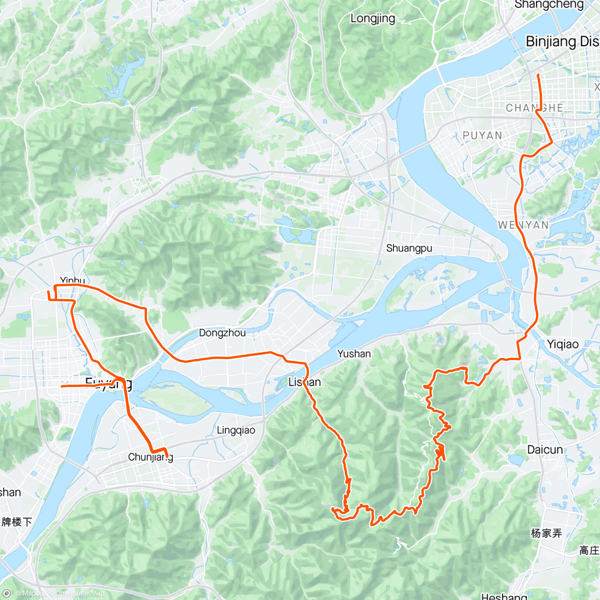 Map of the activity, 安顶-林峰