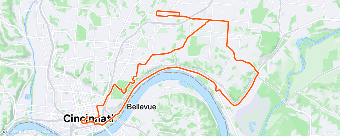 Map of the activity, Morning Run
