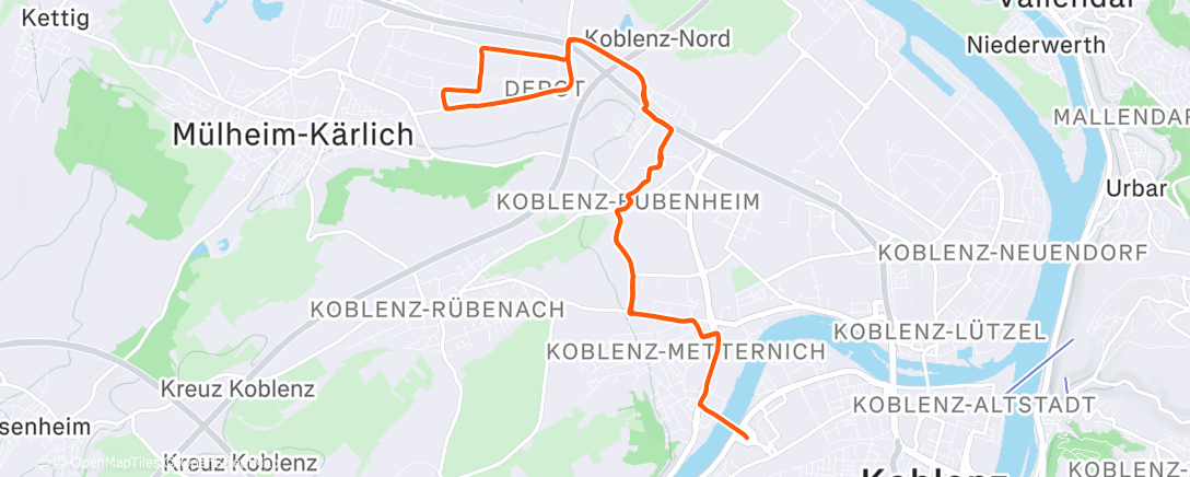 Map of the activity, B2W 128/25