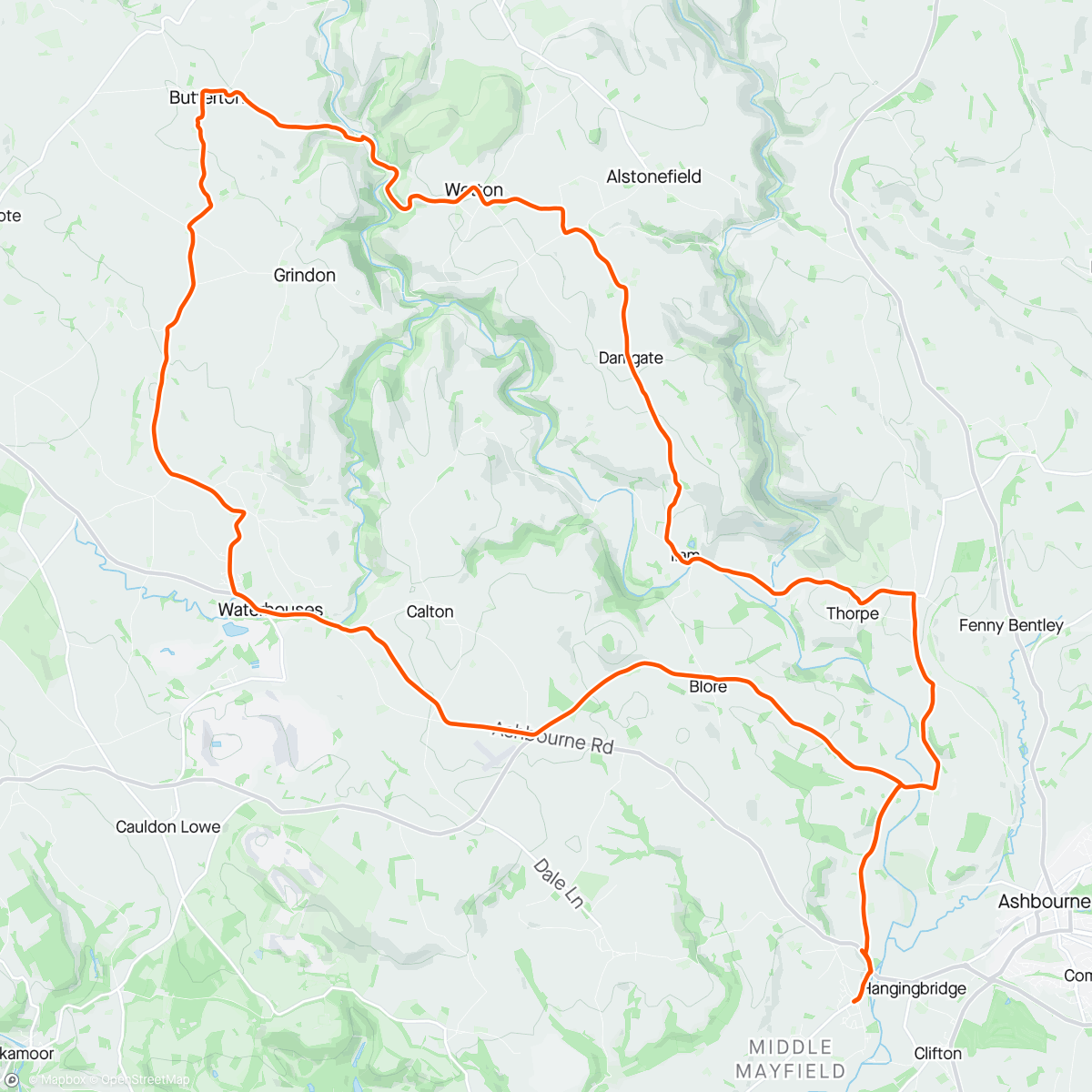 Map of the activity, Post Race Spin into the Peaks