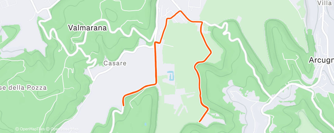 Map of the activity, Fresca e felice sotto la pioggia