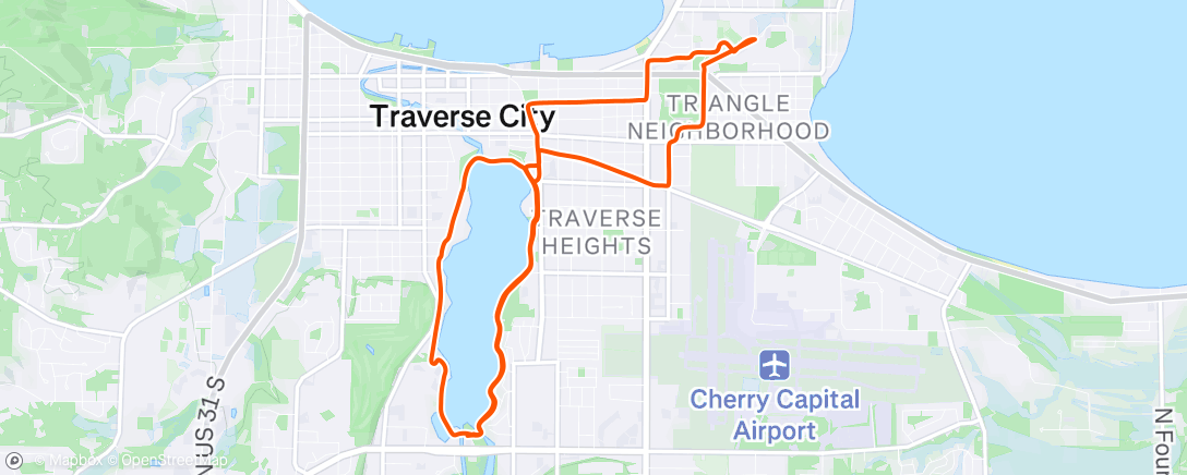 Map of the activity, Morning Ride
