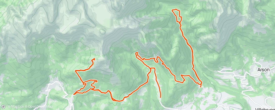 Карта физической активности (Sessione di trail running mattutina)