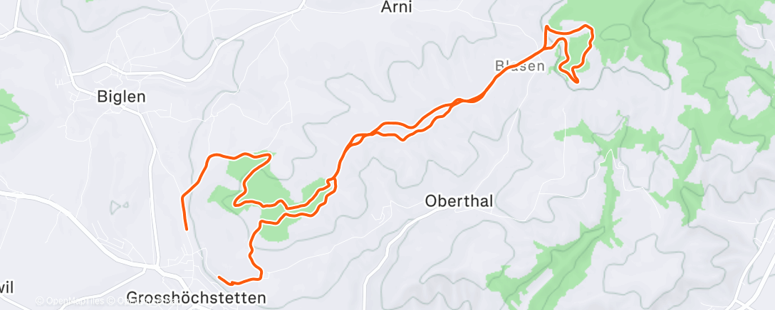 Map of the activity, 90er