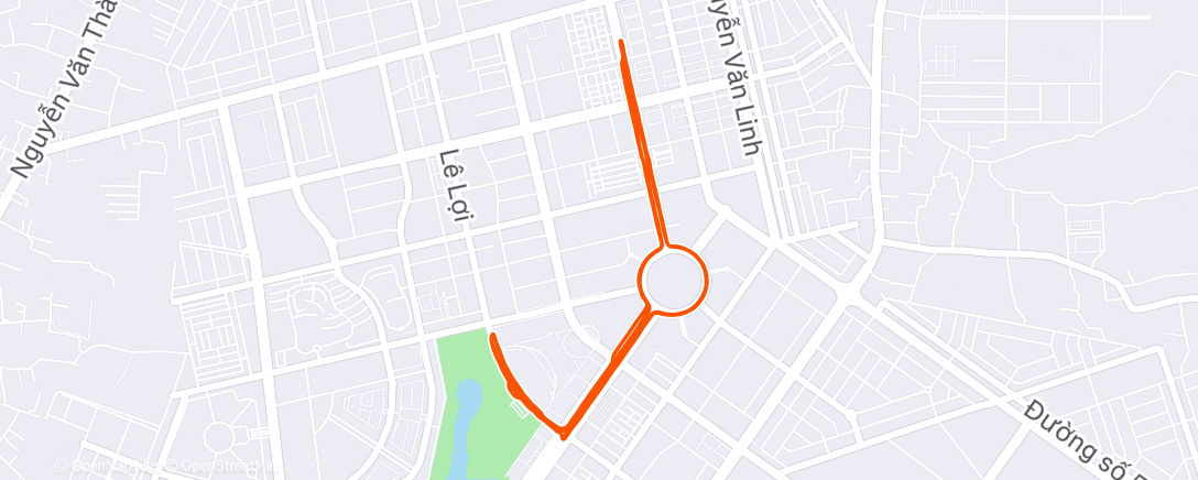 Map of the activity, Chạy ngoài trời