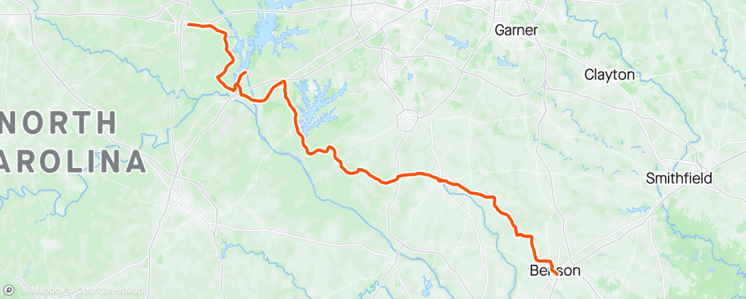 Map of the activity, Morning Ride