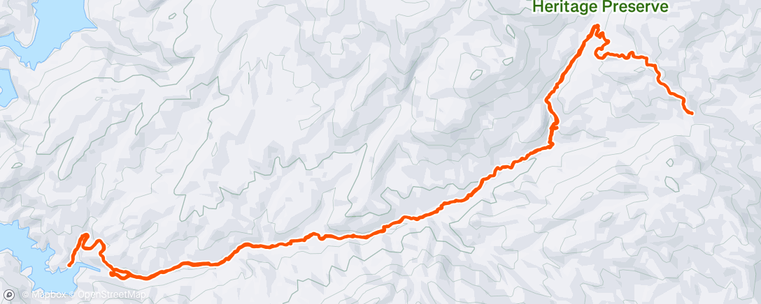 Map of the activity, Afternoon Hike