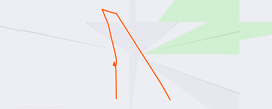 Map of the activity, Afternoon Run