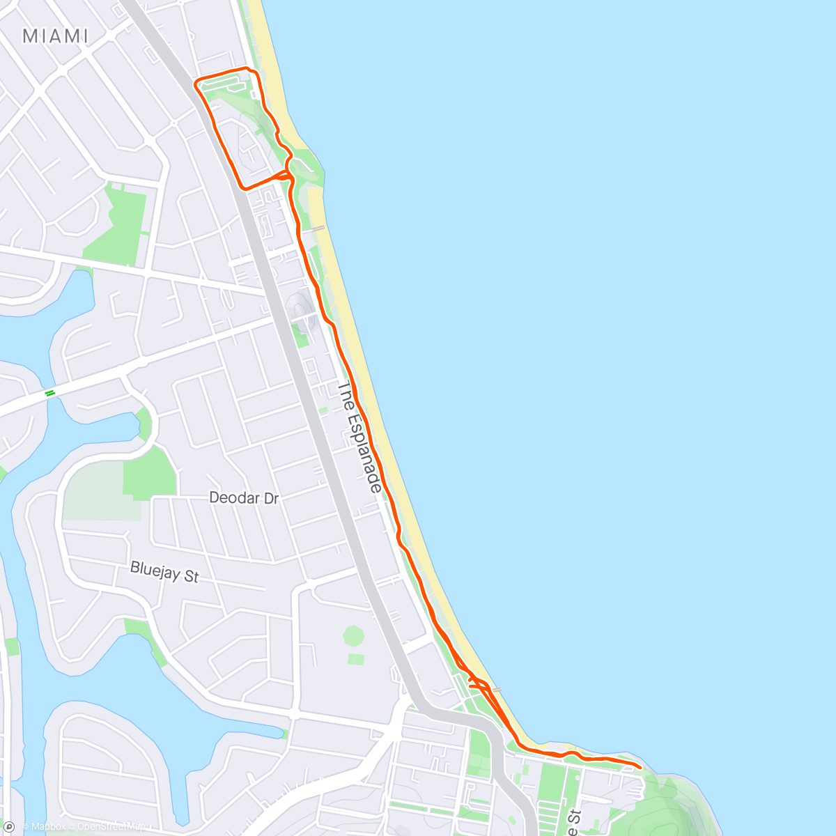 Map of the activity, Friday Run Club