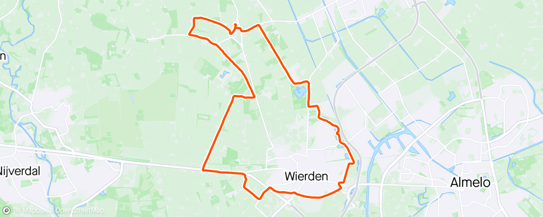 Map of the activity, Rondje Wierden