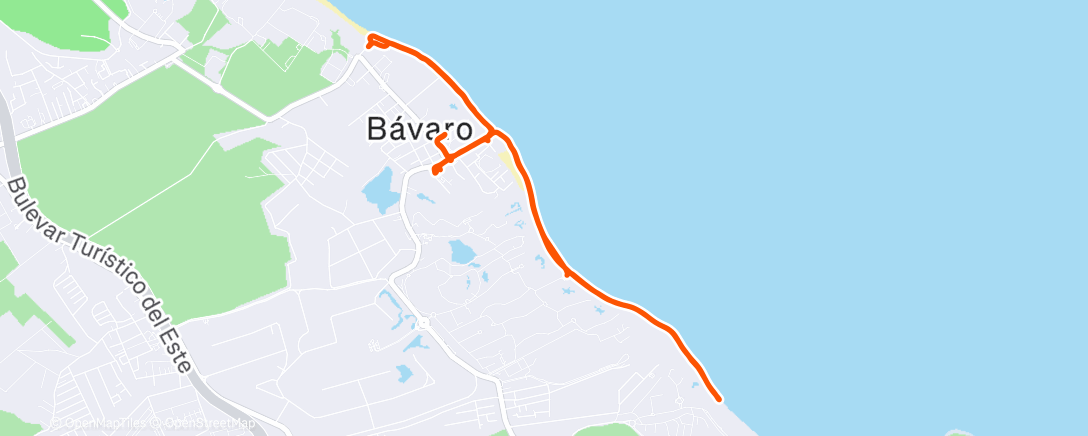 Map of the activity, Morning Walk