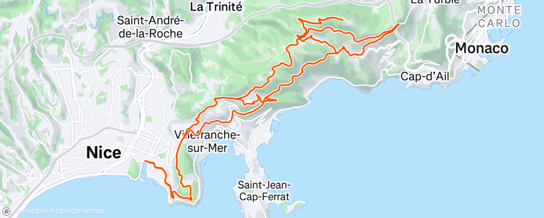 Map of the activity, Morning Ride