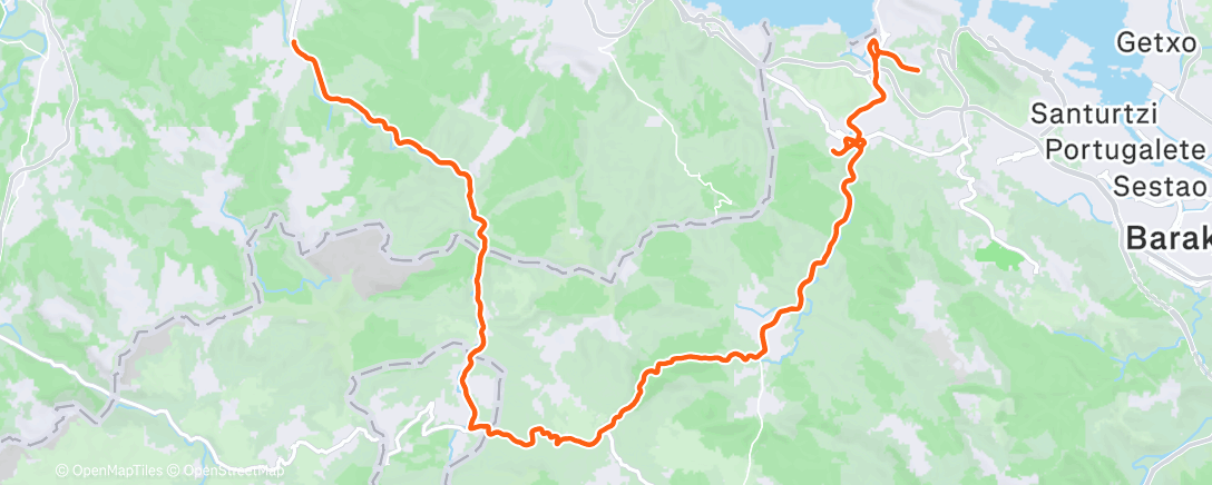 Map of the activity, Guriezo