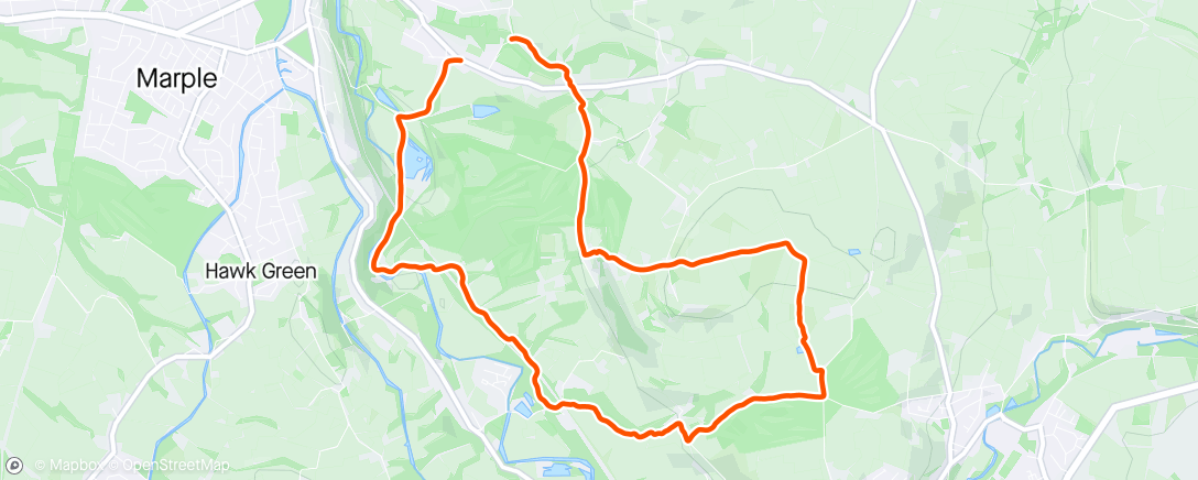 Map of the activity, Mellor 10k 🥵