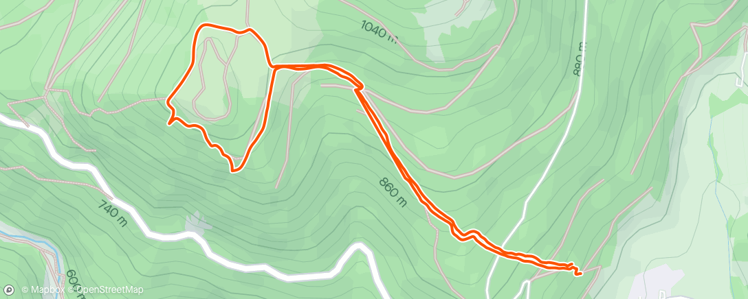 Map of the activity, Wanderung am Morgen