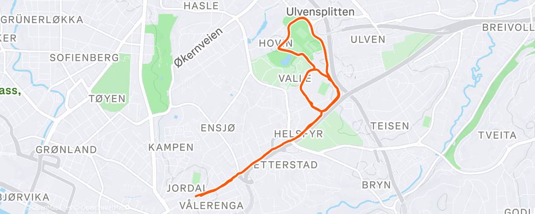 Map of the activity, Tatt av vinden