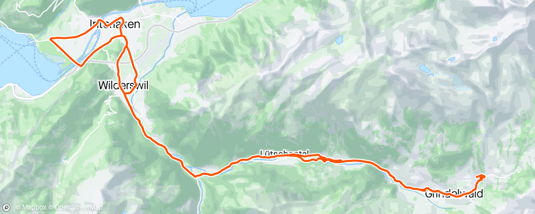 Map of the activity, My bike is 20 years old and I feel like 43.