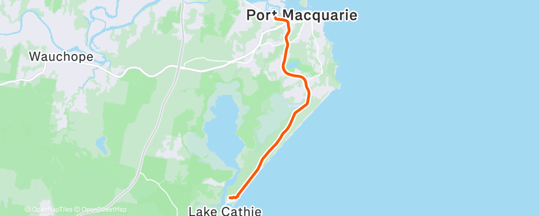 Map of the activity, Morning Ride