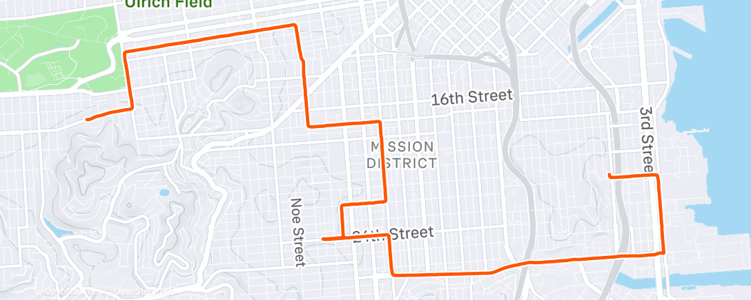 Карта физической активности (Afternoon Ride)