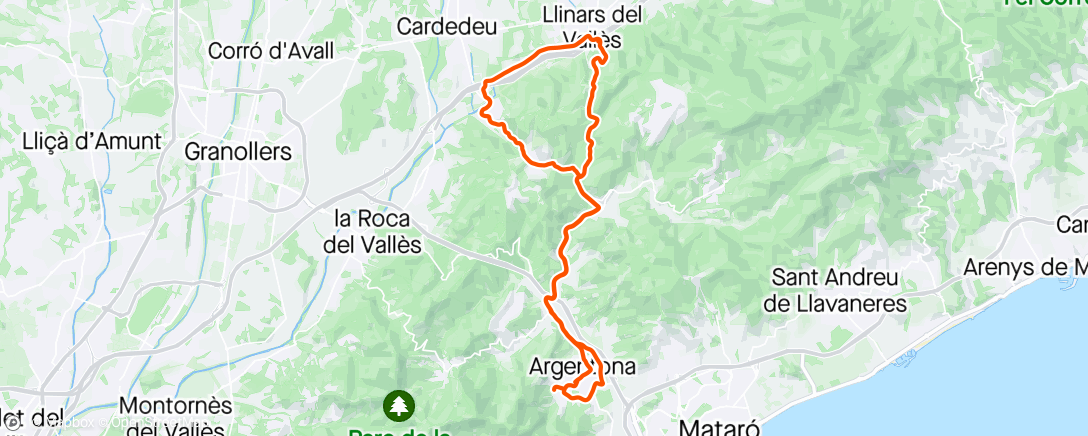 Map of the activity, Can Bordoi y El Collet