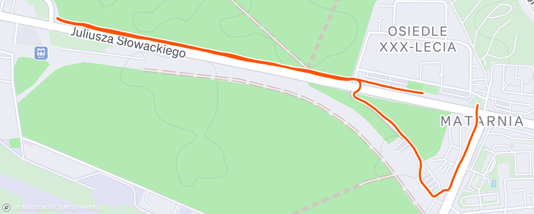 Map of the activity, Morning Run