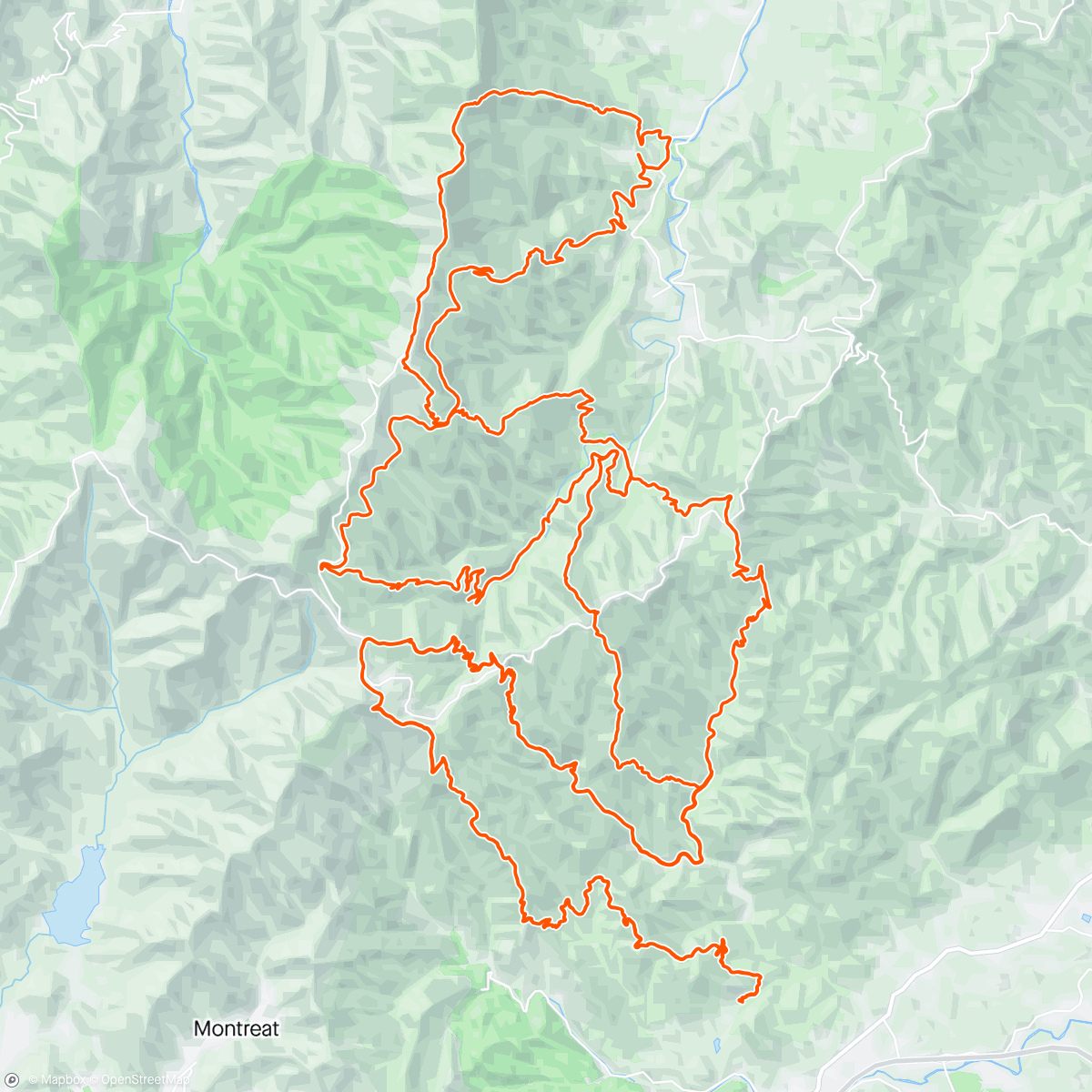 Map of the activity, Hellbender 100