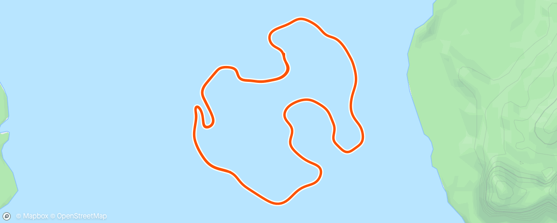 Map of the activity, Zwift - WU indoortraining