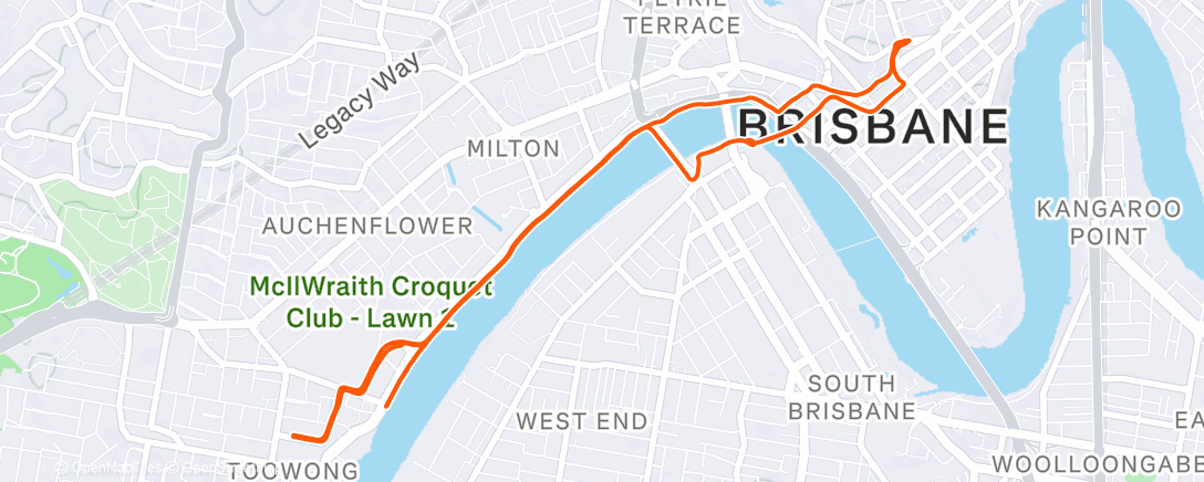 Map of the activity, Morning Ride