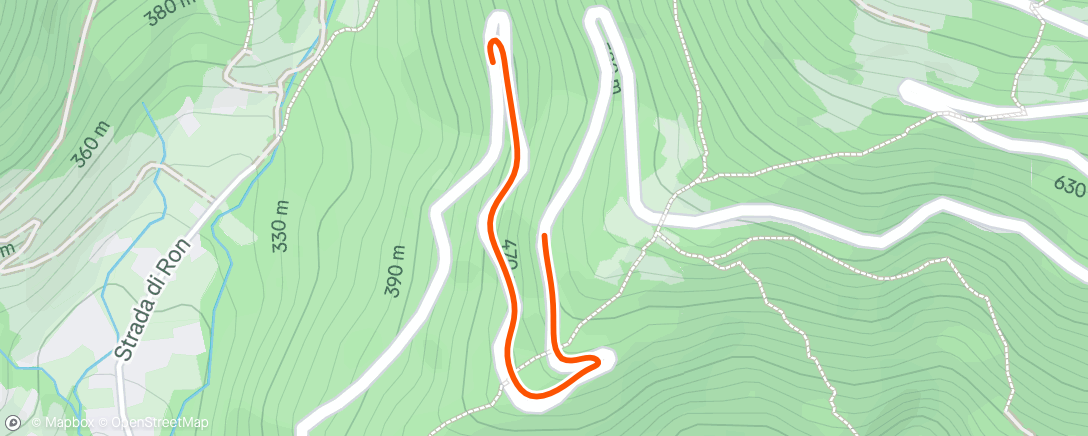 Map of the activity, Afternoon Ride