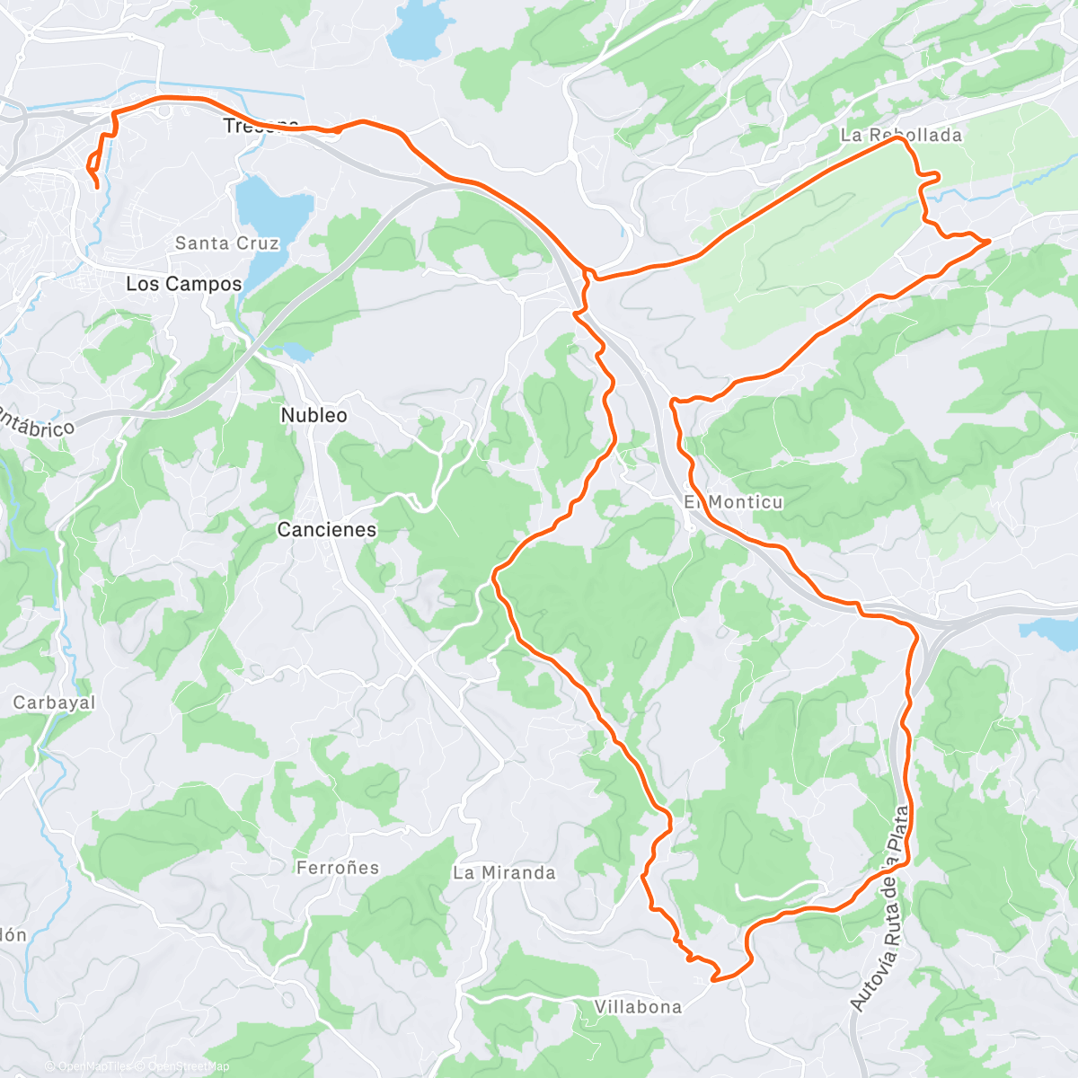 Map of the activity, Caleyeando