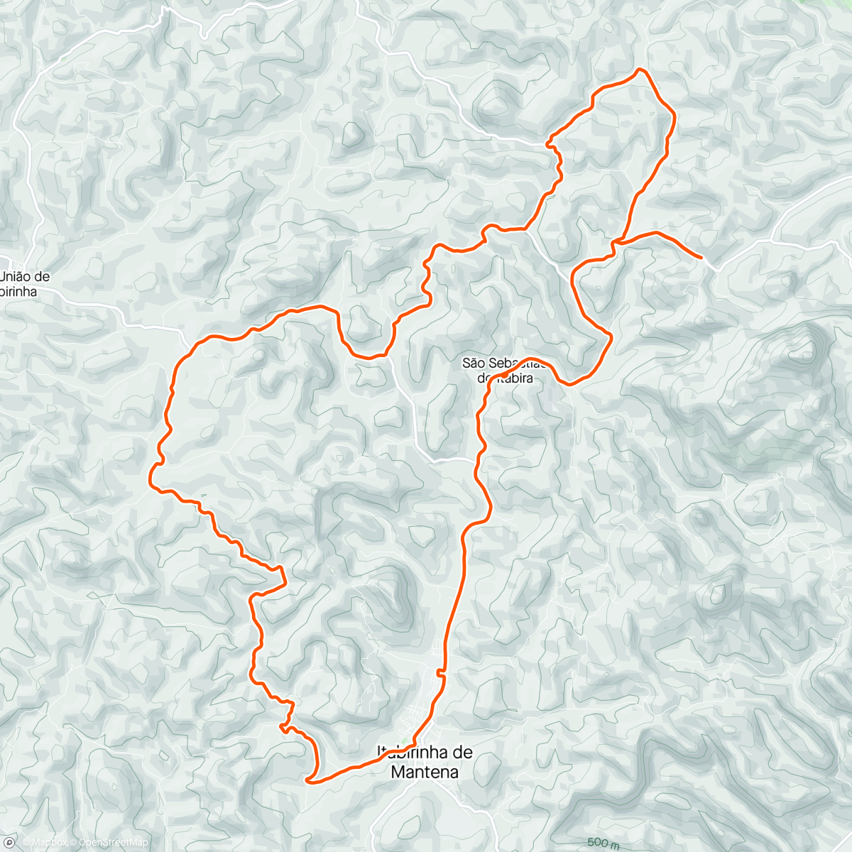 Map of the activity, Pedalada matinal