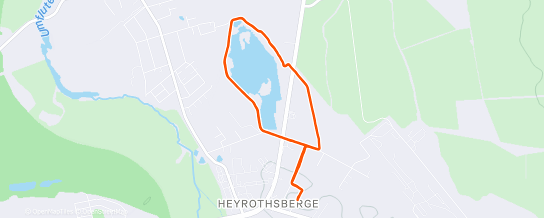 Карта физической активности (Lauf am Mittag)