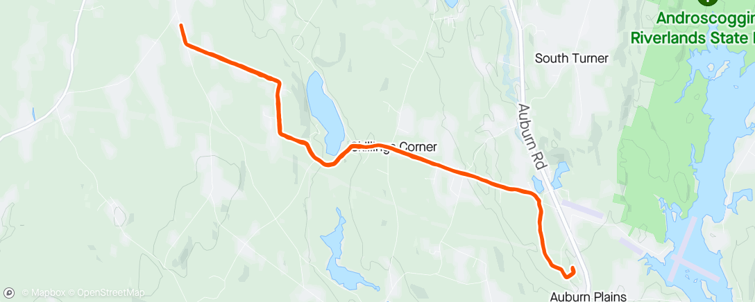 Map of the activity, Very rare road run