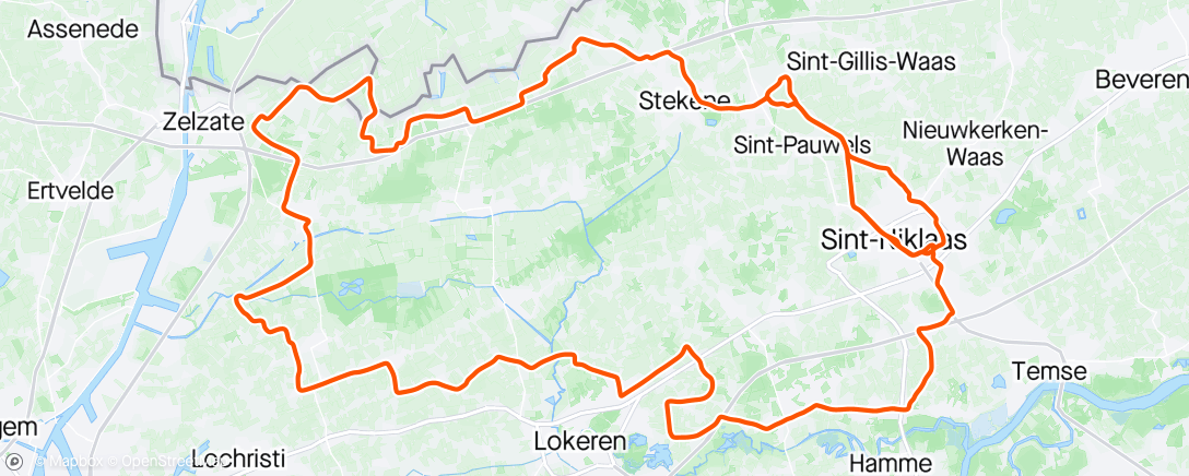 Map of the activity, VWB Sint-Niklaas