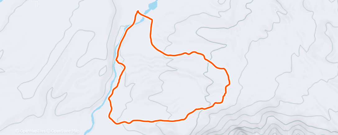 Map of the activity, Morning Trail Run