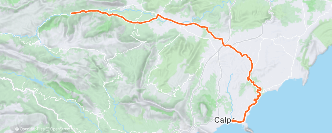 Map of the activity, Morning Ride