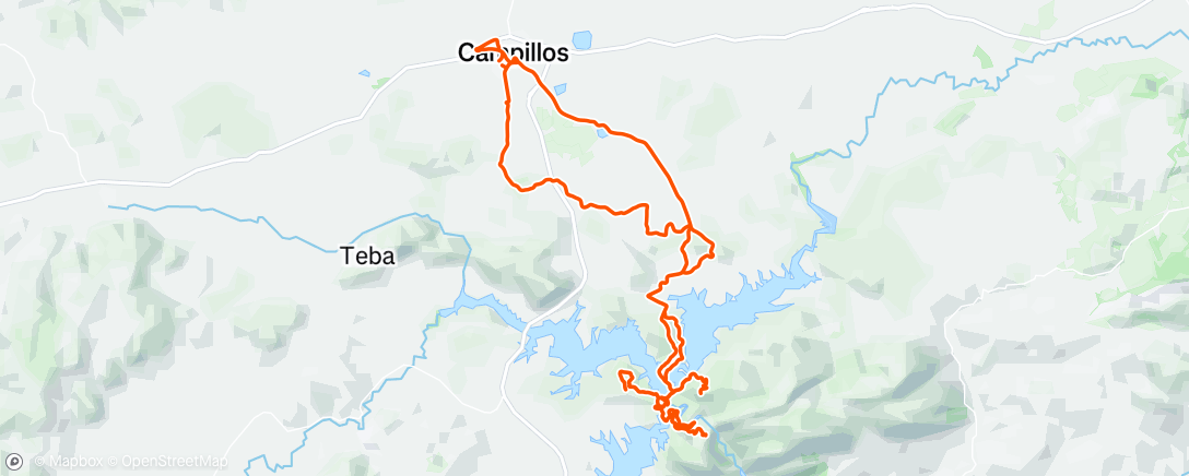 Map of the activity, Bicicleta de montaña matutina