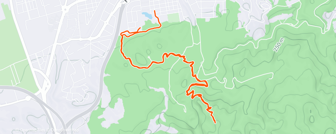 Map of the activity, Correr al aire libre