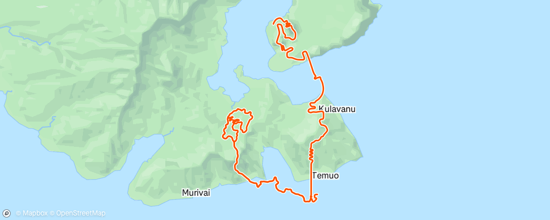 Mappa dell'attività Zwift - Three Sisters in Watopia