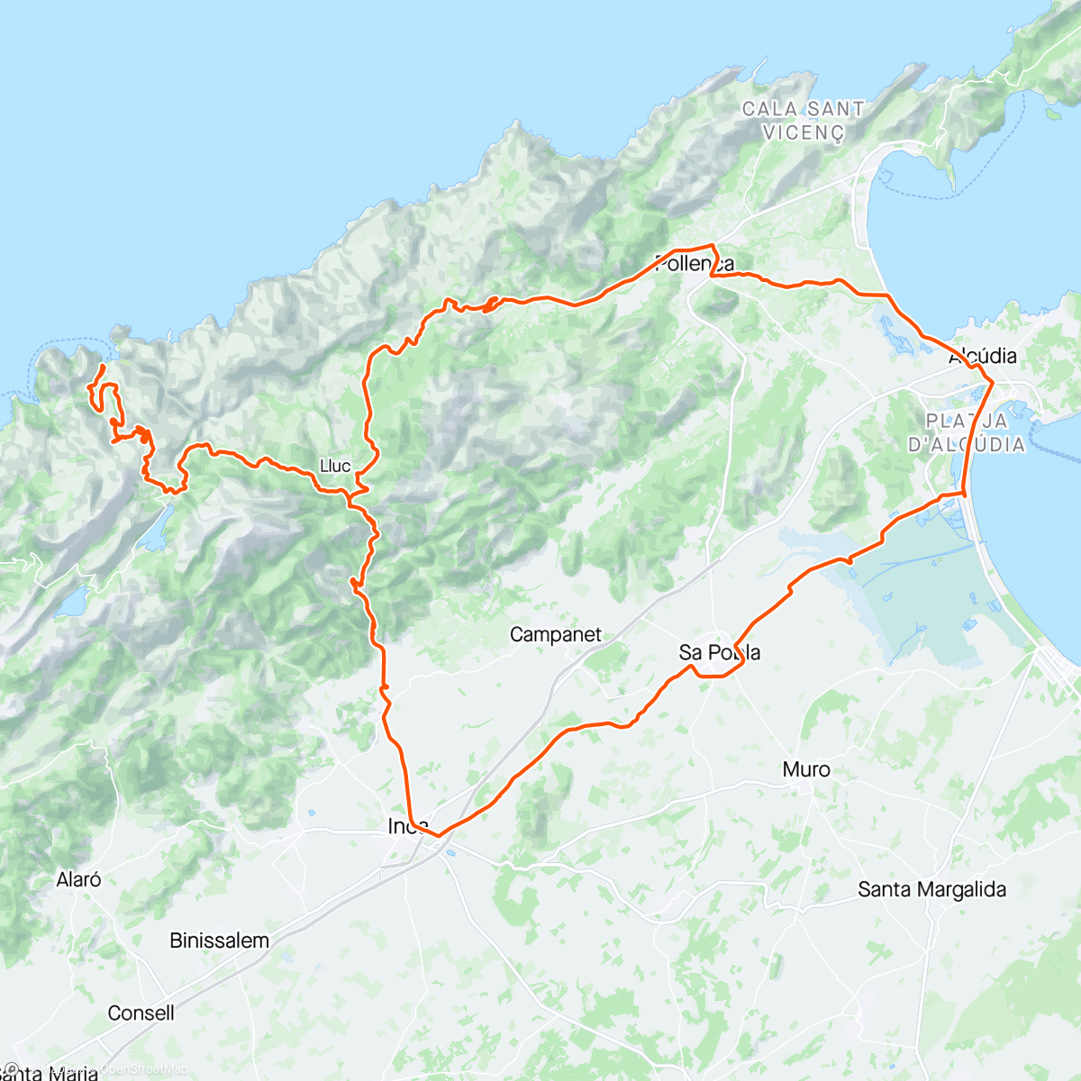 Map of the activity, Sa Colobra (and Friends)