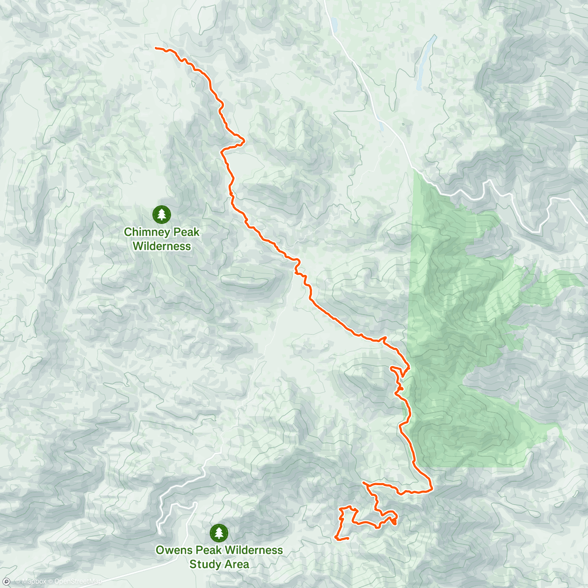 Map of the activity, PCT Day 50