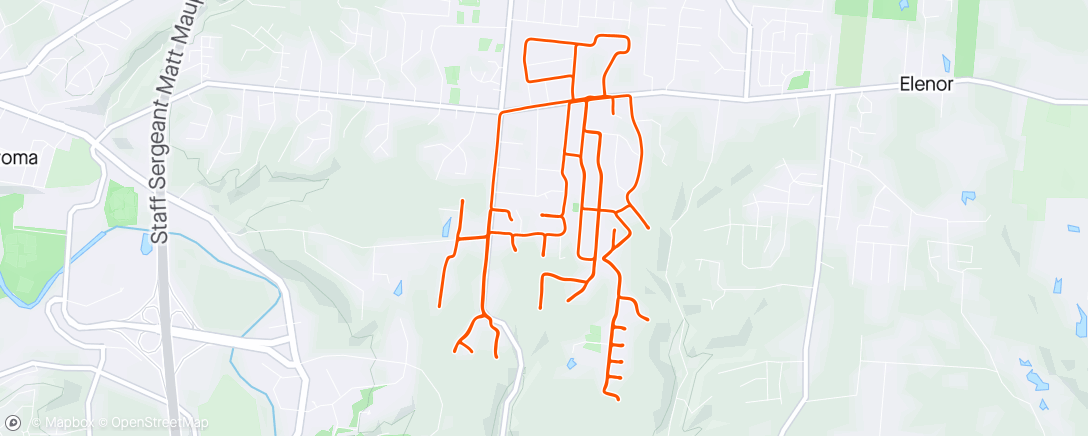 Map of the activity, Looking for my lost conditioning...