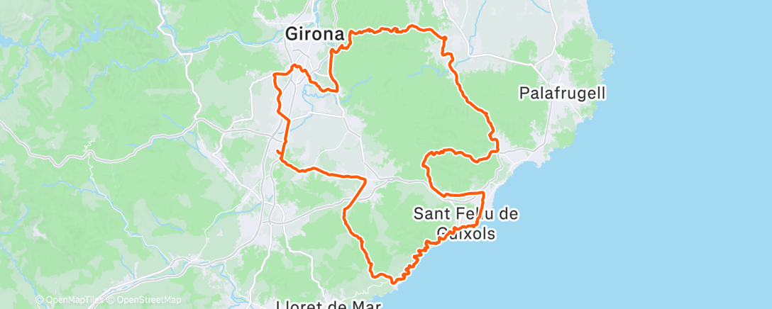Map of the activity, Morning Ride