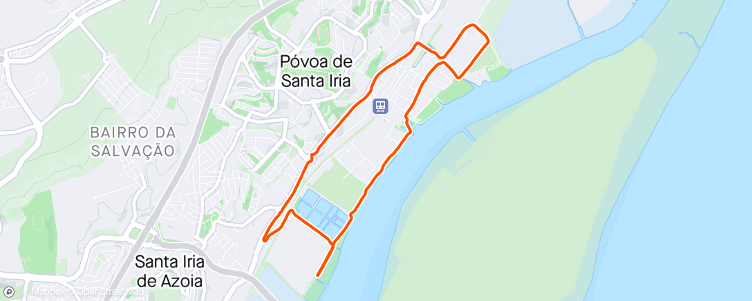 Map of the activity, 7km Easy Run with Runna ✅