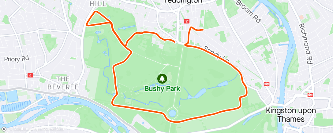 Map of the activity, Easy Run to BPSC 🏃‍♂️ drizzle on the wind !
