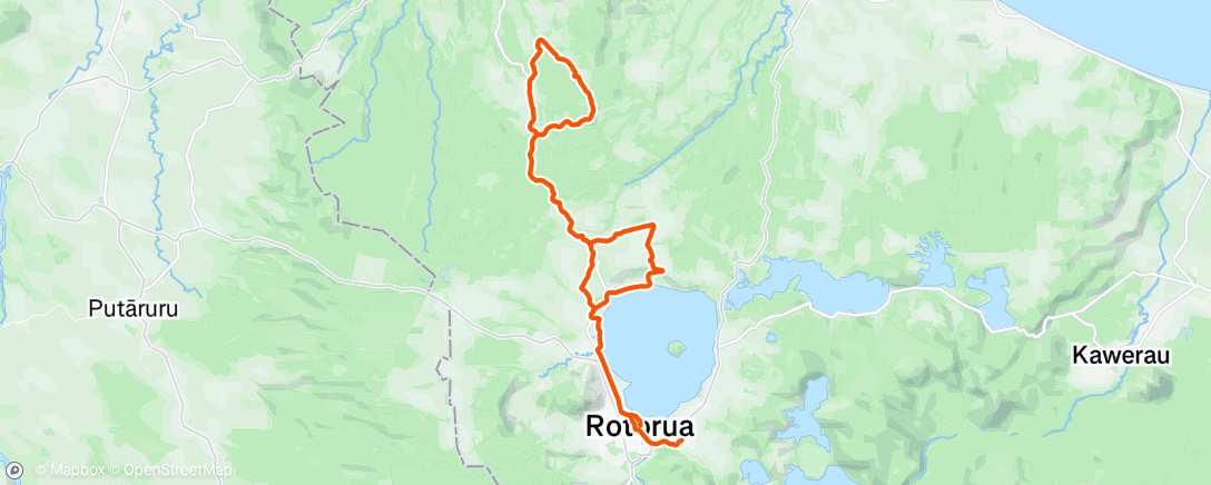 Map of the activity, Morning Ride